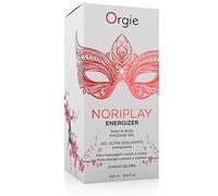 Gel para Masaje Cuerpo a Cuerpo Estimulante - Noriplay Energizer | Nuru Japonés con Ginkgo Biloba y Aceite de Clavo | Textura Ultra Deslizante | Incoloro y Listo para Usar | 500ml + Hoja Protectora