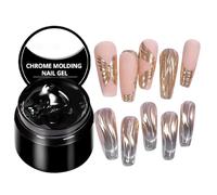 Gel para modelado de uñas, gel de curado LED/UV para uñas, 7 ml, no adhesivo, adhesivo para construir uñas en casa, viajes, escuela