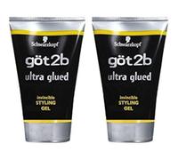 Gel para peinar invencible Got 2b Ultra Glued, paquete de 2 de 125 onzas