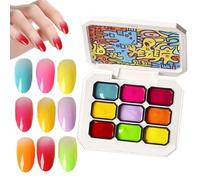 Gel para Pintar Uñas | Paleta de Esmaltes de Gel en 9 Colores para Mujer - Cosmético Duradero Para Principiantes Profesionales Salón Bodas Playa Citas
