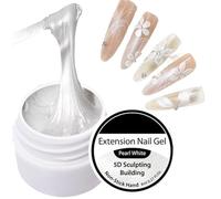 Gel Para Uñas 3D - 8ml Decoración De Larga Duración - Gel Constructor Para Uñas 3D Con Arte Floral - Para Mujeres Principiantes Manicuristas Vacaciones Cumpleaños Navidad Bodas Citas Fiestas