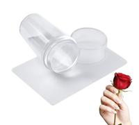 Gel para uñas, decoración para impresión de silicona transparente antideslizante, kit de impresión de uñas French Tip - para casa, viaje, vacaciones, boda, spa de novia, , verano, diario