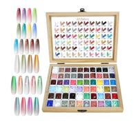 Gel para uñas - Juego de manicura de 60 colores | Blush Blending Nafür Home Salon Party Cumpleaños Bodas Vacaciones Modelado Pintura Diseño, Set, Namodellage, UV, Nag e
