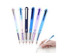 Gel Pens - 18 Colour Ink Ballpoint Pens 0.5mm | 6 Pack Smooth Writing Pens For Note-Taking, Drawing, Journaling | School Office Stationery For Kids Adults Home Art Projects