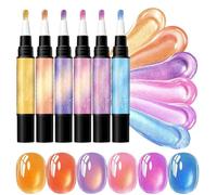 Gel Pens, 6 Piece Manicure Set, Quick-Drying Painting Tools
