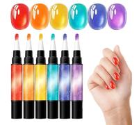 Gel Pens, 6 Piece Manicure Set, Quick-Drying Painting Tools