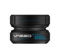 Gel profesional fuerte con estructura fuerte para formas dinámicas Vasso Fiber Gel Black Edition ASIMMETRY, 150 ml.