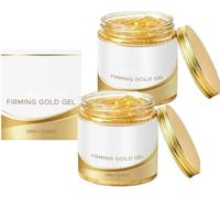 Gel Reafirmante Dorado, Crema Hidratante Anticelulítica con Oro para Abdomen, Muslos, Glúteos y Brazos, Efecto Refrescante-Calor, Rápida Absorción