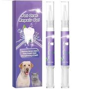 Gel reparador bucal para mascotas,refrescante del aliento para gatos y perros,fortalece los dientes,aliento más fresco,2pcs
