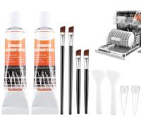 Gel Reparador para Cestas de Lavavajillas,2pcs Masilla Plastico Reparacion,Pintura Oxido Lavavajillas,Reparación Cesta Lavavajillas,Reparador Rejillas Lavaplatos,Goma Líquida Antióxido,50ml
