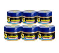 Gel Repelente de Mosquitos con Citronela - Repelente Natural contra Insectos, Aroma Refrescante, Envase Lata PACK 6