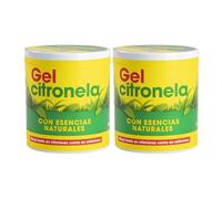 Gel Repelente de Mosquitos con Citronela - Repelente Natural contra Insectos, Aroma Refrescante, Envase Lata PACK 2