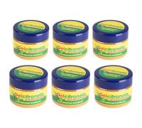 Gel Repelente de Mosquitos con Citronela - Repelente Natural contra Insectos, Aroma Refrescante, Envase Lata PACK 6