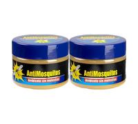 Gel Repelente de Mosquitos con Citronela - Repelente Natural contra Insectos, Aroma Refrescante, Envase Lata PACK 2
