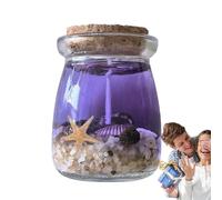 Gel Scented Candles - Gel Wax Medium Jar | Sea Shell Candle, Aromatherapy Gels Wax Candle For Home Relaxation | For Bedroom Living Room Bathroom Spa Meditation And Home Air Freshening Ambience Use