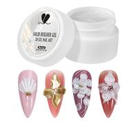 Gel Sculpting 3D para Uñas, Gel Sólido 3D para Moldeo de Uñas, Builder de Manicura No Pegajoso de 5ml para Diseño y Modelado en Casa o Salón