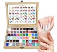 Gel Set - 60 Shades Pigmented No Cleanse Top Coat, UV LED Curing Colour Gel Kit, Easy Application Manicure Pack | for Women Girls Professionals Home Travel Salon