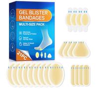 Gel Vendajes De Ampollas,Yesos De Ampollas Gel Hidrocoloide Invisible Para Los Pies -Impermeable Y A Prueba De Sudor, Yeso De Cojín Para Los Dedos Los Dedos De Los Dedos Del Pie Protector (21Paquete)