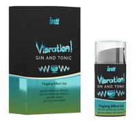 Gel Vibrador Líquido15 ml | Lubricante Íntimo con Efecto Cosquilleo | Gel Estimulante con Diferentes Sabores | Fórmula Base Agua Hidratante | Para Parejas (Gin)