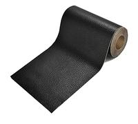 GELAISI Piel sintética autoadhesiva 20 x 200 cm, película de Cuero PVC,película Decorativa para Muebles, Papel Pintado Interior, guardarropas, Bolsos de Piel, sillas de Coche, sofá (Negro)