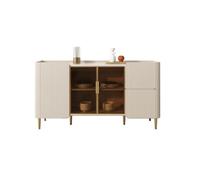 GELASIGE Aparador aparador moderno simple ligero de lujo pizarra para el hogar, restaurante, té, armario de almacenamiento integrado de pared con almacenamiento (M160 cm)