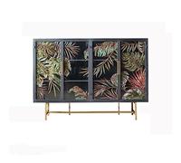 GELASIGE Aparador de hierro forjado nórdico, estilo industrial, para el hogar, comedor, sala de estar, pintado, decorativo, aparador con almacenamiento