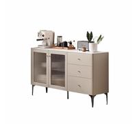 GELASIGE Aparador de madera maciza, aparador para restaurante, ligero, gabinete de té de lujo, gabinete de almacenamiento de pizarra simple, gabinete de almacenamiento para el hogar, cocina, aparador