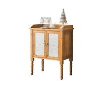 GELASIGE Aparador retro nórdico de madera maciza envejecida, aparador tallado para hotel, sala de estar, dormitorio, decoración de almacenamiento, armario de almacenamiento con almacenamiento