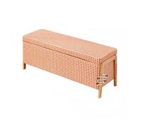 GELASIGE Banco para zapatos, bolsa suave, banco de zapatos, banco para el hogar, sofá, cama, taburete para dormitorio, almacenamiento simple, banco de zapatos para entrada (B, 120 cm de largo)