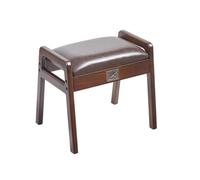 GELASIGE Banco para zapatos moderno y simple de madera maciza, taburete para puerta de casa, cojín suave, taburete de entrada, banco de zapatos para entrada