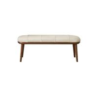 GELASIGE Banco para zapatos, para entrada de porche de casa, simple de madera maciza, banco de cambio de zapatos, banco creativo para cama, banco largo de cuero, banco de zapatos para entrada
