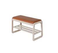 GELASIGE Banco zapatero de madera maciza para la entrada, zapatero del hogar, banco de entrada con zapatero, banco de almacenamiento rectangular para sentarse zapatos banco para entrada (D)