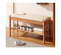 GELASIGE Banco zapatero de madera maciza, taburete para cambiar zapatos, sala de estar, entrada a casa, taburete de entrada con zapatero, taburete para cambiar zapatos, banco de zapatos para entrada