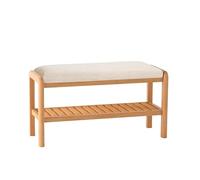 GELASIGE Banco zapatero de madera maciza, taburete para el hogar, apartamento pequeño, zapatero estrecho, para entrada, porche, se puede sentar, multicapa, cambiador, banco de zapatos para entrada (A)