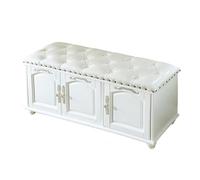 GELASIGE Banco zapatero de madera para cambiar zapatos, taburete para cambiar la puerta, armario de zapatos que puede sentarse, taburete multifuncional, armario de zapatos multicapa para entrada (D,S
