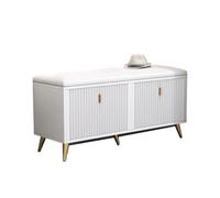 GELASIGE Banco zapatero moderno y elegante para entrada, simple para el hogar, puerta, zapatero, banco de zapatos para entrada (B)