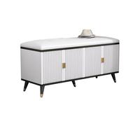 GELASIGE Banco zapatero moderno y elegante para entrada, simple para el hogar, puerta, zapatero, banco de zapatos para entrada (A)