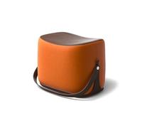 GELASIGE Banco zapatero para entrada de casa, taburete cambiador de zapatos, bolsa suave, taburete bajo, taburete para sala de estar, taburete de sofá con tamaño portátil: banco de zapatos de 17