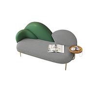 GELASIGE Sofá pequeño de tela de lujo nórdico, sofá moderno para sala de estar, sofá doble simple, sofá doble para recepción de hotel, sofá de negociación, sofás pequeños para espacios pequeños (C)