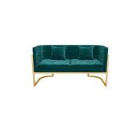 GELASIGE Sofá pequeño nórdico para oficina, silla de descanso, sala de estar, balcón, silla de ocio, dormitorio, sofá pequeño para espacios pequeños (140 cm)