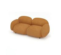 GELASIGE Sofá pequeño nórdico para sala de estar, sofá suave y cómodo, sofá de terciopelo para interiores, sofá de recepción de hotel, sofá de dormitorio para el hogar, sofás pequeños para espacios