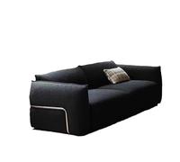 GELASIGE Sofá pequeño para apartamento, fila recta, anillo de acero pequeño, sofá de tela, sala de estar, simple, clásico, retro, sofá pequeño para espacios pequeños (280 cm)