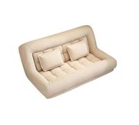 GELASIGE Sofá pequeño simple para dormitorio, sofá pequeño para sala de estar, puede acostarse o dormir, sofá plegable, balcón, tatami, sofás pequeños para espacios pequeños