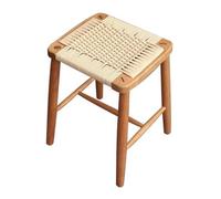 GELASIGE Zapatero banco alto de madera, taburete cambiador de zapatos, taburete nórdico para sala de estar, taburete de bar, taburete de mesa, banco de zapatos para entrada (A,S 45 cm)