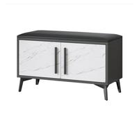 GELASIGE Zapatero banco cambiador de zapatos, taburete para puerta del hogar, armario de zapatos que se puede sentar, bolsa suave, taburete para el hogar, taburete simple y moderno, banco de zapatos