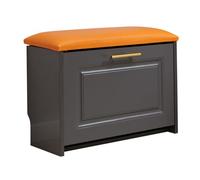 GELASIGE Zapatero banco para cambiar zapatos en la puerta del hogar, gabinete de zapatos sentado en la puerta, moderno, minimalista, bolsa suave, taburete para zapatos para entrada (M 55 cm)