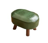 GELASIGE Zapatero, banco para cambiar zapatos, taburete de madera maciza, para el hogar, sencillo, para sala de estar, sofá, mesa de café, taburete bajo, banco de zapatos para entrada (A)
