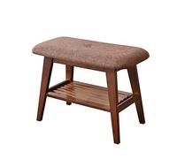 GELASIGE Zapatero banco para cambiar zapatos, taburete moderno y minimalista, taburete de almacenamiento para el hogar, taburete bajo, taburete de almacenamiento para sofá, estante pequeño para