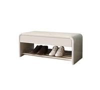 GELASIGE Zapatero, banco para cambiar zapatos, taburete para el hogar con cajón, zapatero, banco de almacenamiento, apto para sala de estar, entrada, pasillo, esquina, banco de zapatos para entrada