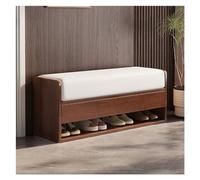 GELASIGE Zapatero, banco para cambiar zapatos, taburete para puerta de casa, taburete integrado de almacenamiento de entrada simple, estante para zapatos, paquete suave, taburete para puerta, banco de
